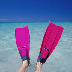 Hella Neon Pink Flippers